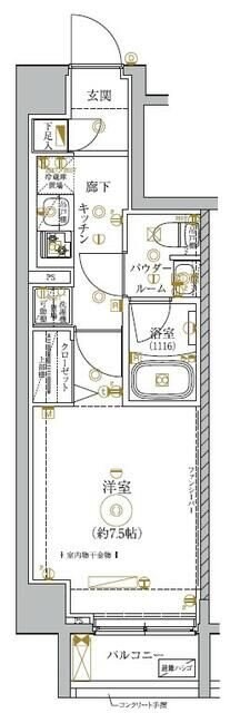 ガリシア錦糸町IVの物件間取画像