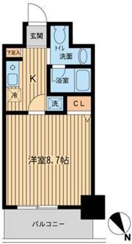 プライムアーバン門前仲町の物件間取画像