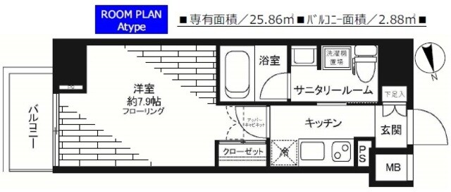 ステージグランデ芝大門の物件間取画像