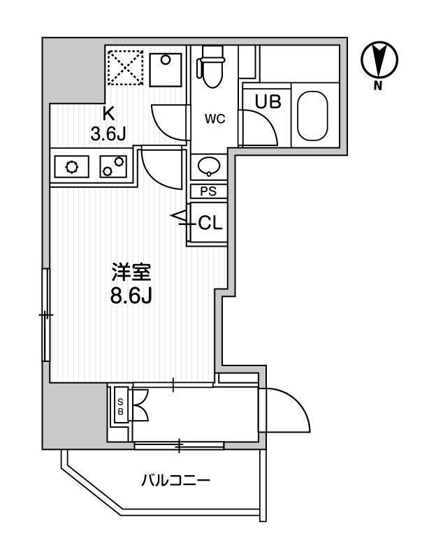 ディームス入谷Iの物件間取画像