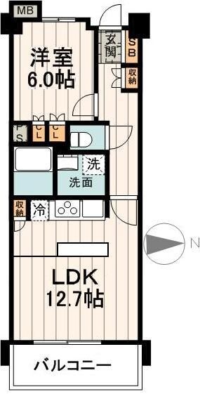 フェールメゾン西大島の物件間取画像