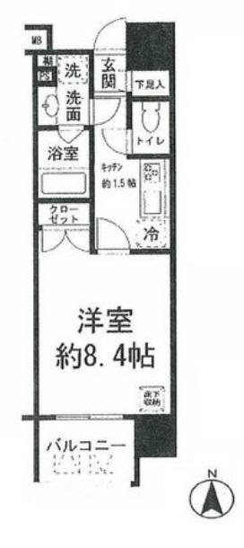 コンフォリア新宿御苑Iの物件間取画像