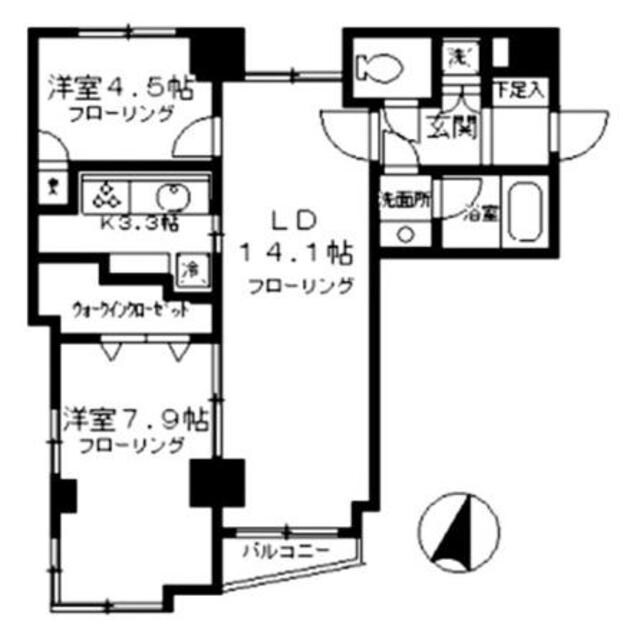 ＫＤＸレジデンス日本橋浜町の物件間取画像