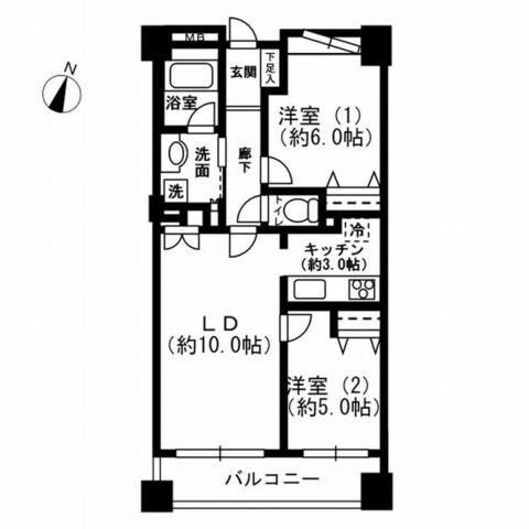 レジディア根岸の物件間取画像