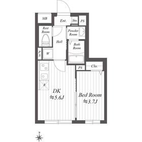 プラティーク住吉の物件間取画像