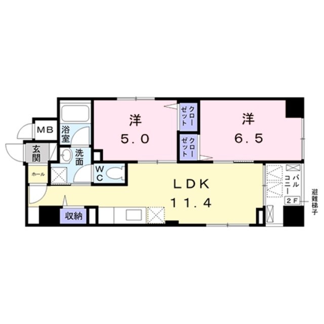 パラシオン千代田の物件間取画像