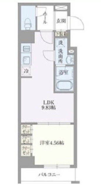 ベルエスパス箱崎の物件間取画像