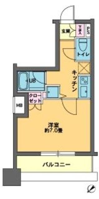 カスタリア東日本橋IIの物件間取画像