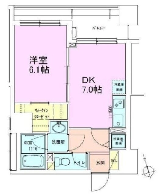 銀座レジデンス参番館の物件間取画像