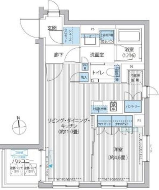 グランフェリシア西麻布の物件間取画像