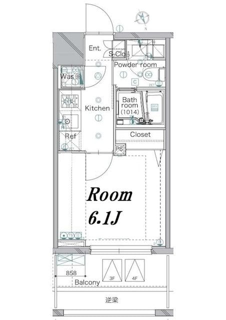 メイクスデザイン南青山の物件間取画像