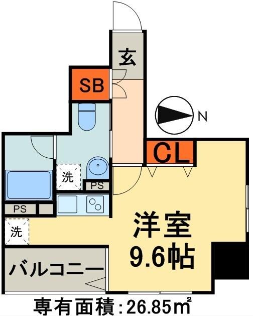 コンフォリア浅草橋ＤＥＵＸの物件間取画像