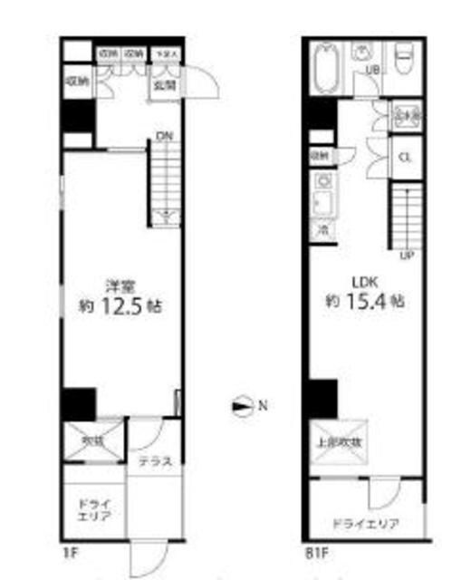 ハイリーフ芝大門の物件間取画像