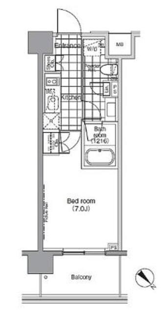 パークハビオ赤坂の物件間取画像