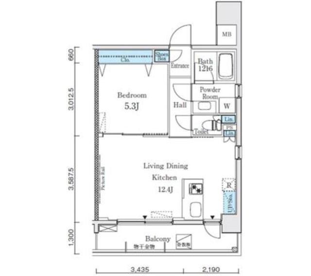 コージーコート御殿山の物件間取画像