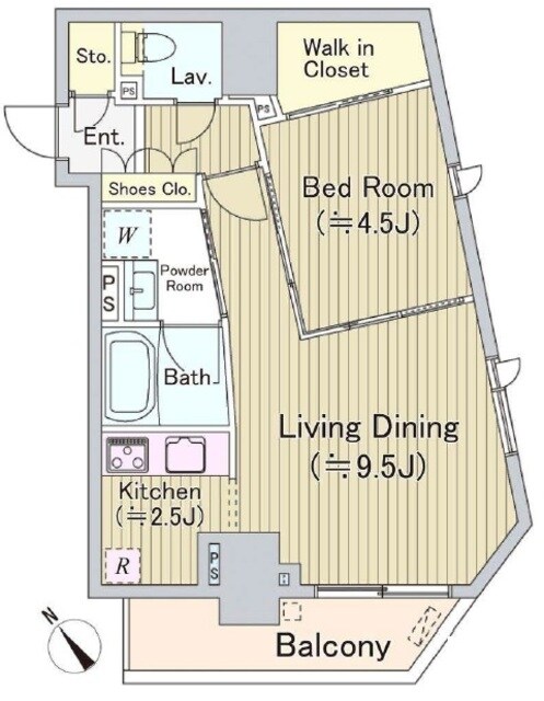 オリゼー茅場町の物件間取画像