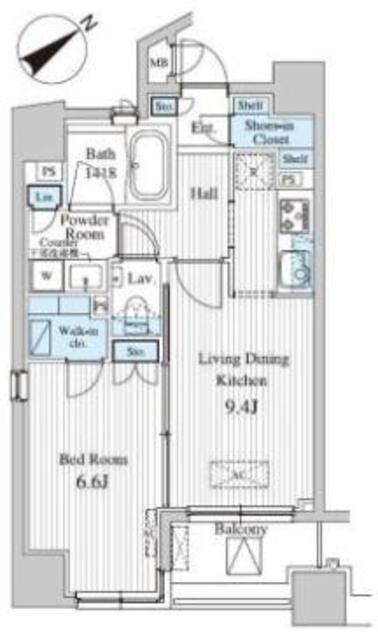 ＭＦＰＲコート赤坂見附の物件間取画像