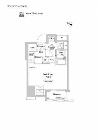 プラウドフラット三越前の物件間取画像