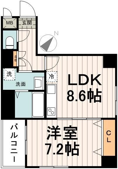 ロメック勝どきの物件間取画像