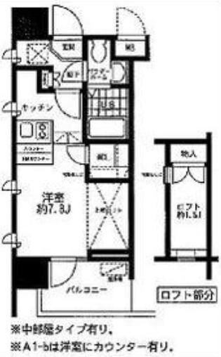レジディア大森東の物件間取画像