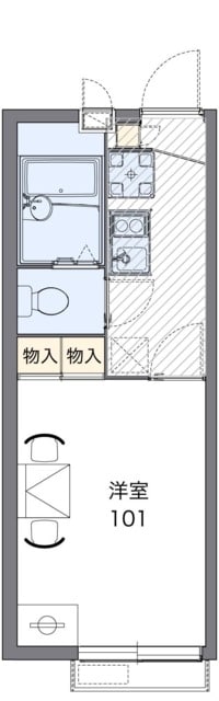 レオパレスビューテラスの物件間取画像