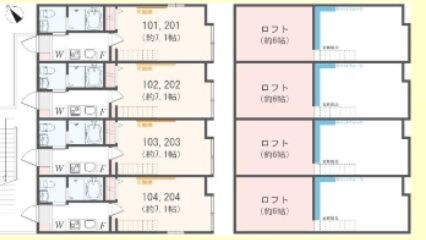 アザーレ・プラネ読売ランド前IIの物件間取画像