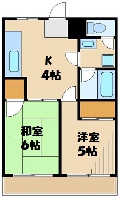 第２えびすコーポの物件間取画像