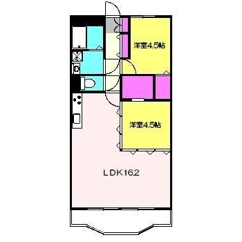 ペアシティ弐番館の物件間取画像