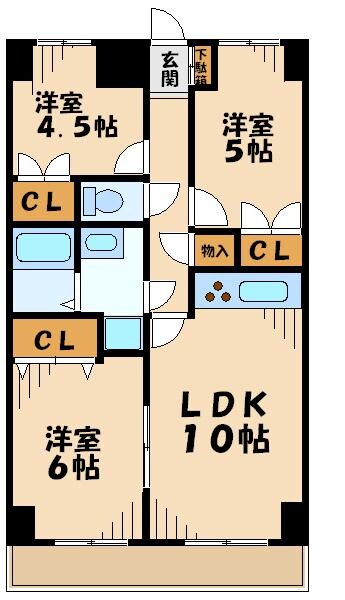 エスポワールの物件間取画像