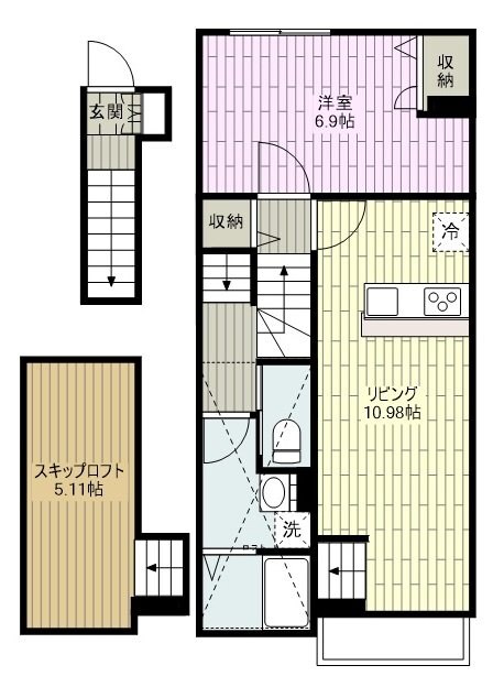 OLD VALLEY (オールドヴァリー)の物件間取画像