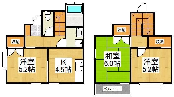 金井テラスハウスの物件間取画像