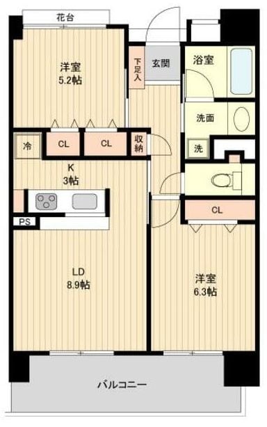 グラディート町田の物件間取画像