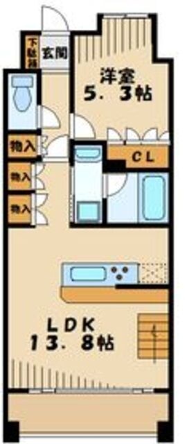 スルバリエ梶ヶ谷の物件間取画像