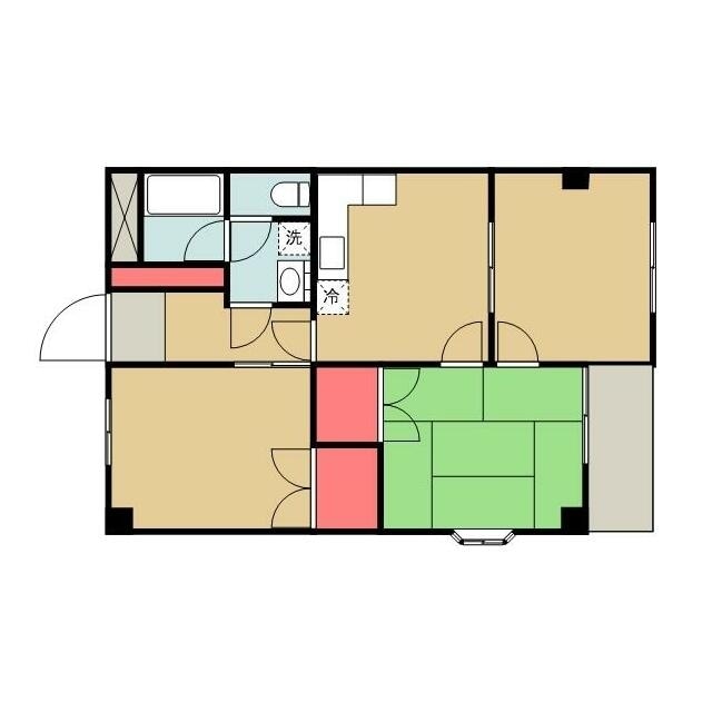 マンションオリーザの物件間取画像