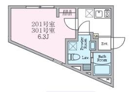 Reberty宿河原の物件間取画像