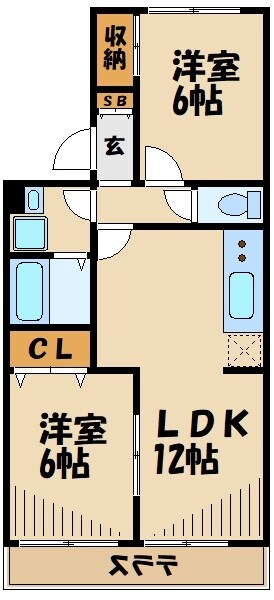 ＴＮ　Ｄｕｏ　Ａ棟の物件間取画像