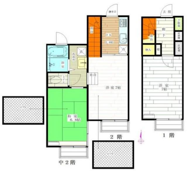 ミントハイツの物件間取画像