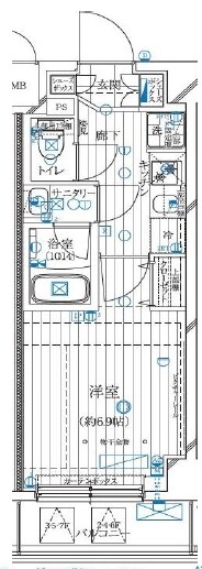 レガリス溝の口の物件間取画像