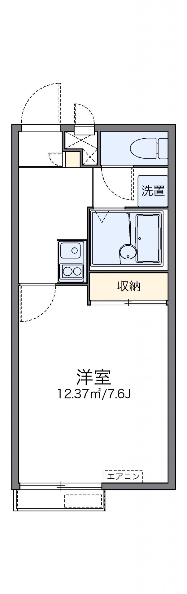 レオパレス野川の物件間取画像