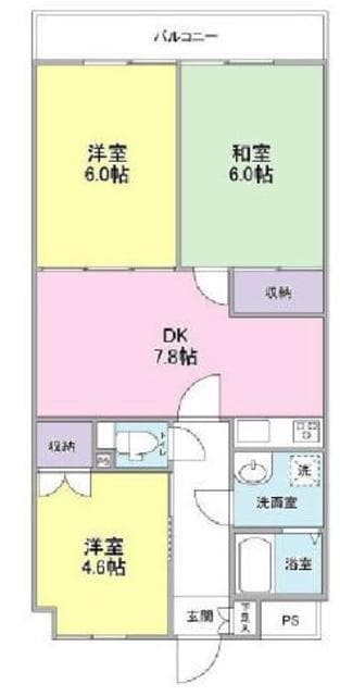 小島マンションの物件間取画像