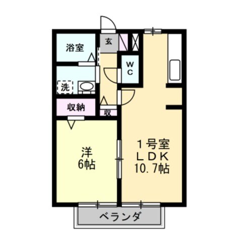 タウンモール飯島の物件間取画像