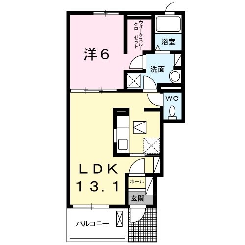 アレスの物件間取画像