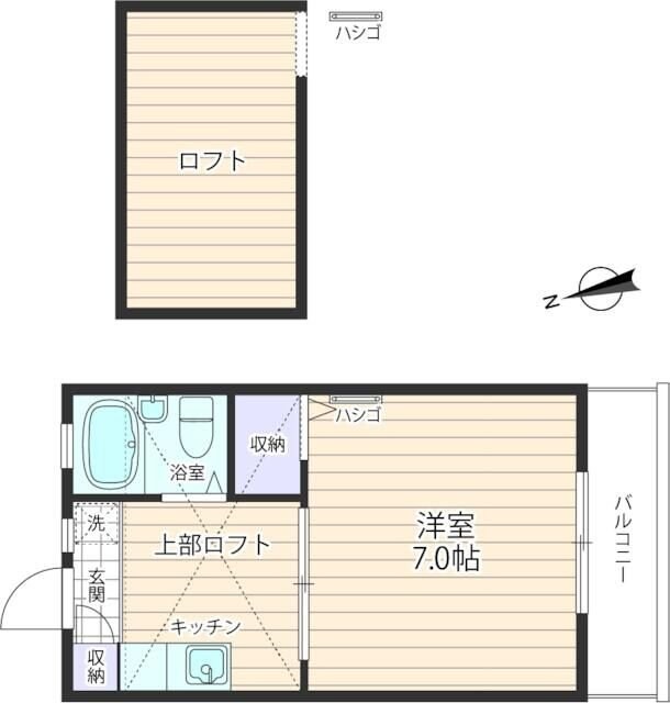 フラットさつきIの物件間取画像