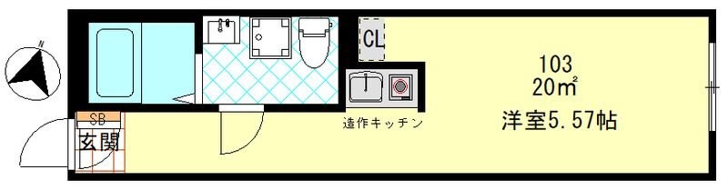 コムストック登戸の物件間取画像