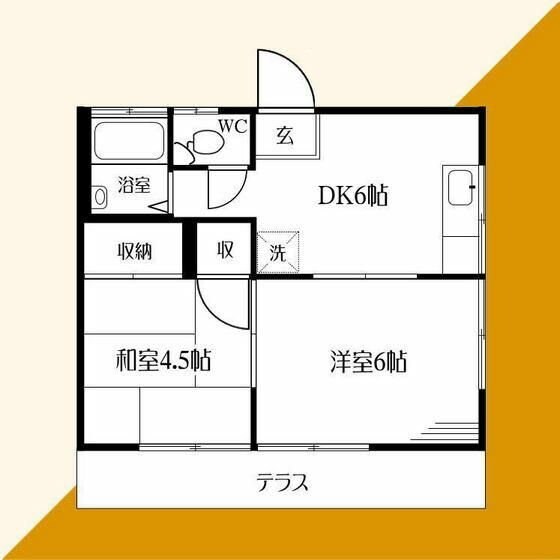 高石コーポの物件間取画像