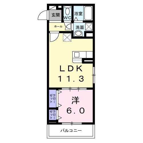 グランクレールの物件間取画像