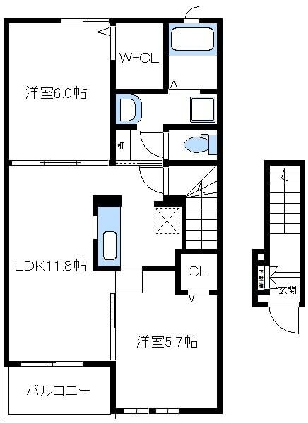 アレスの物件間取画像