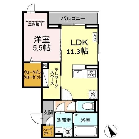 D-Paina東長沼の物件間取画像