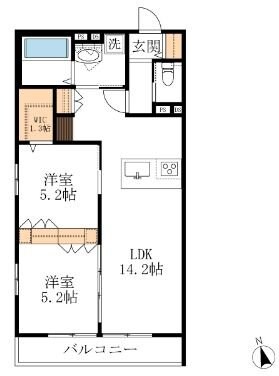 ｐｕｅｎｔｅの物件間取画像