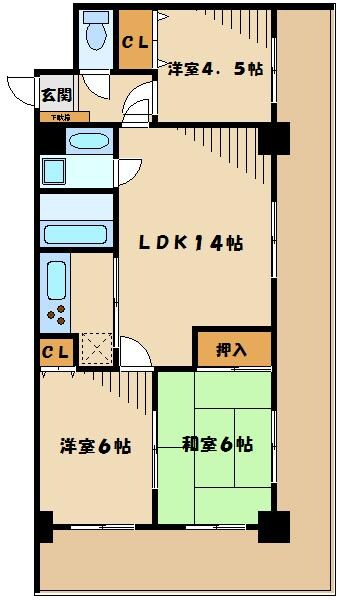 ＣＯＭＯＤＯ宮崎台の物件間取画像